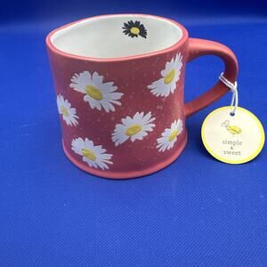 Global Design Connections Ceramic Flower Mug High Quality Coffee Tea Daisy Print